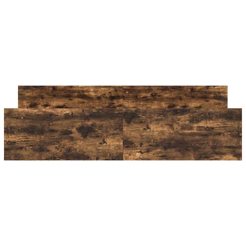Giroletto con Testiera e Pediera Rovere Fumo 200x200 cm | homemem39