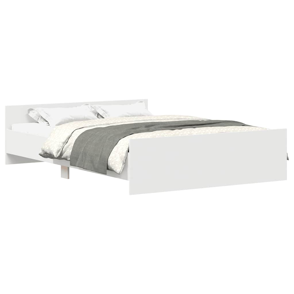 Giroletto con Testiera e Pediera Bianco 120x200 cm | homemem39