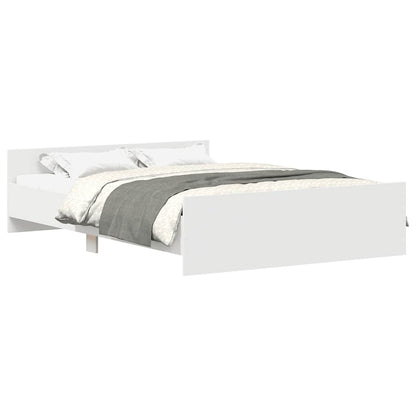 Giroletto con Testiera e Pediera Bianco 120x200 cm | homemem39