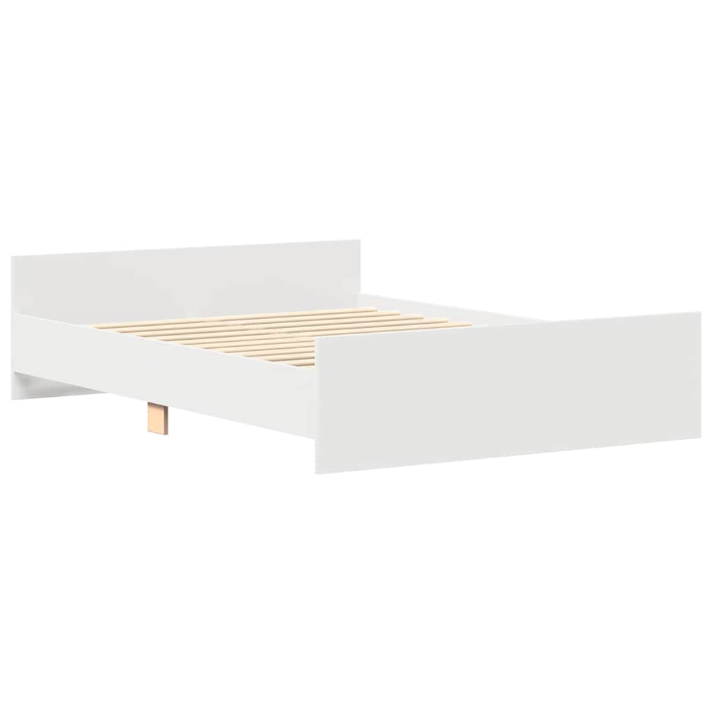Giroletto con Testiera e Pediera Bianco 120x200 cm | homemem39