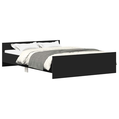 Giroletto con Testiera e Pediera Nero 120x200 cm | homemem39
