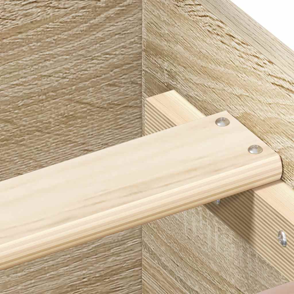 Giroletto con Testiera e Pediera Rovere Sonoma 120x200 cm