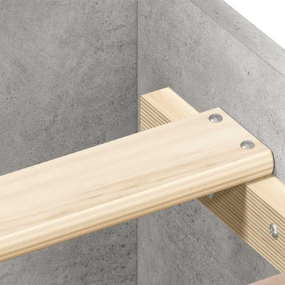 Giroletto con Testiera e Pediera Grigio Cemento 120x200 cm | homemem39
