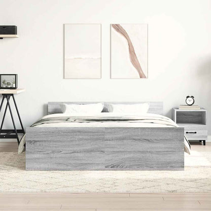 Giroletto con Testiera e Pediera Grigio Sonoma 120x200 cm | homemem39