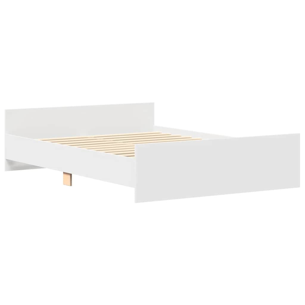 Giroletto con Testiera e Pediera Bianco 140x200 cm | homemem39