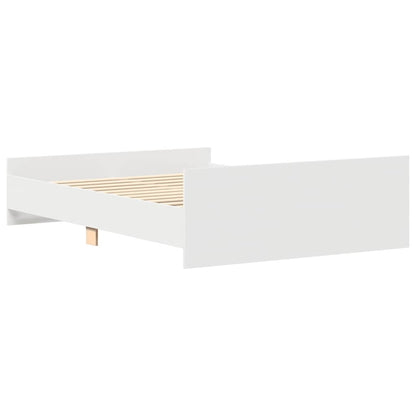 Giroletto con Testiera e Pediera Bianco 140x200 cm | homemem39