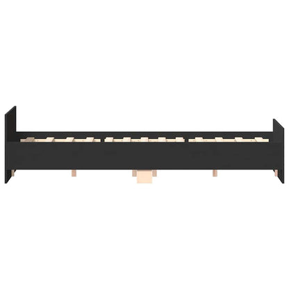 Giroletto con Testiera e Pediera Nero 140x200 cm | homemem39