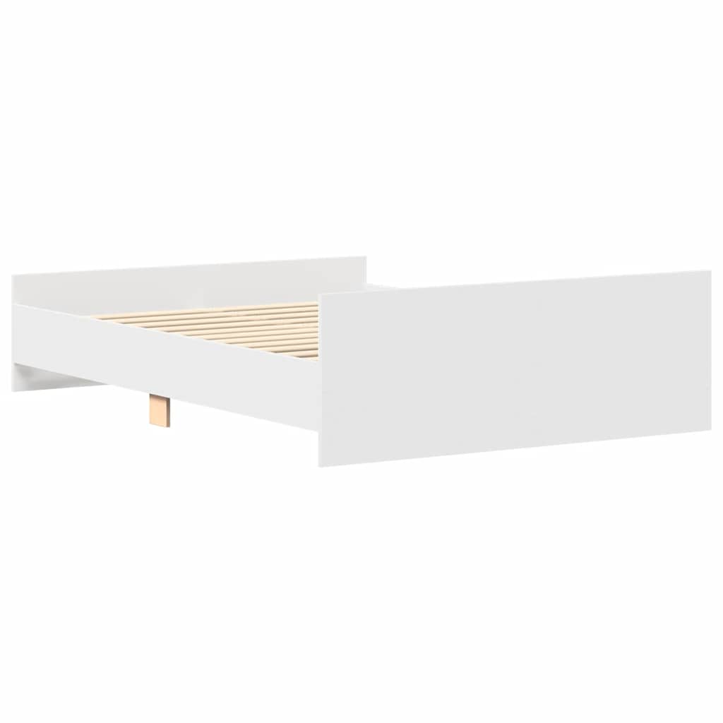 Giroletto con Testiera e Pediera Bianco 150x200 cm | homemem39