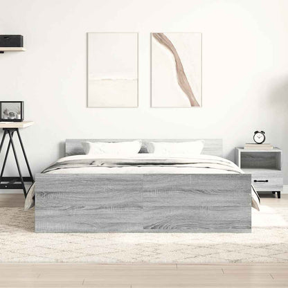 Giroletto con Testiera e Pediera Grigio Sonoma 150x200 cm | homemem39