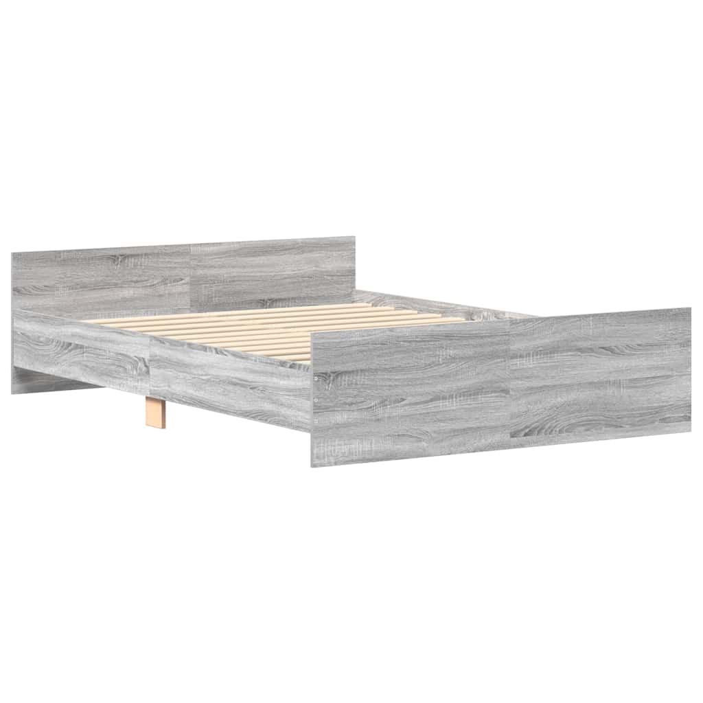 Giroletto con Testiera e Pediera Grigio Sonoma 150x200 cm | homemem39
