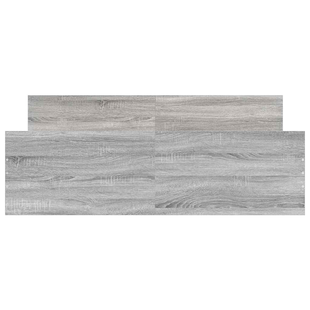 Giroletto con Testiera e Pediera Grigio Sonoma 150x200 cm
