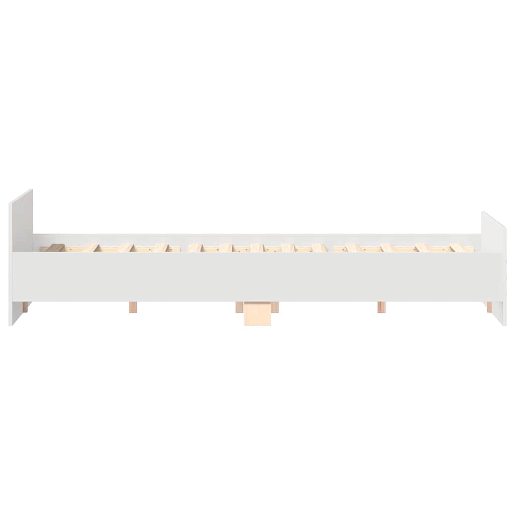 Giroletto con Testiera e Pediera Bianco 160x200 cm | homemem39