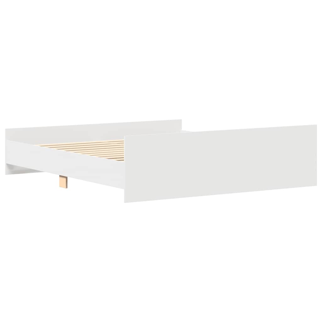 Giroletto con Testiera e Pediera Bianco 160x200 cm | homemem39