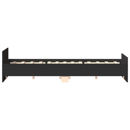 Giroletto con Testiera e Pediera Nero 160x200 cm | homemem39
