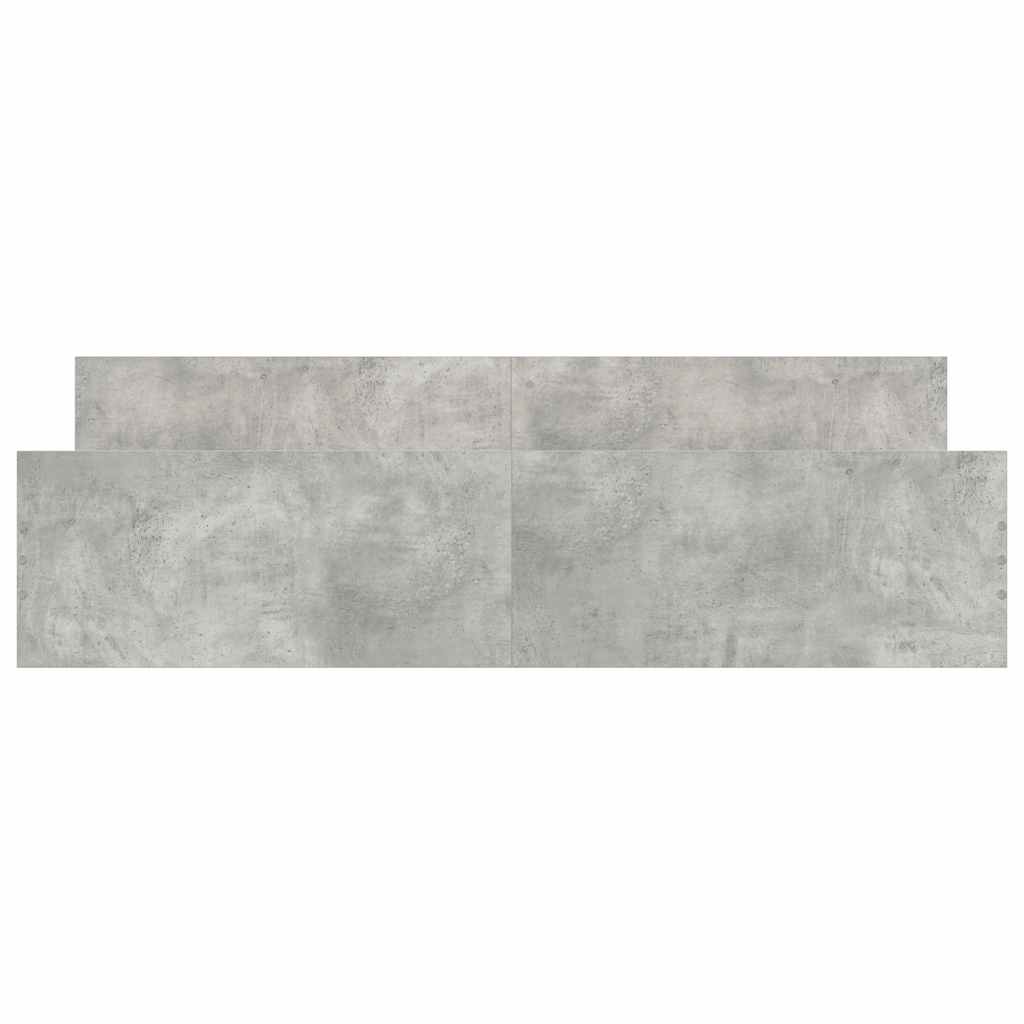 Giroletto con Testiera e Pediera Grigio Cemento 160x200 cm | homemem39