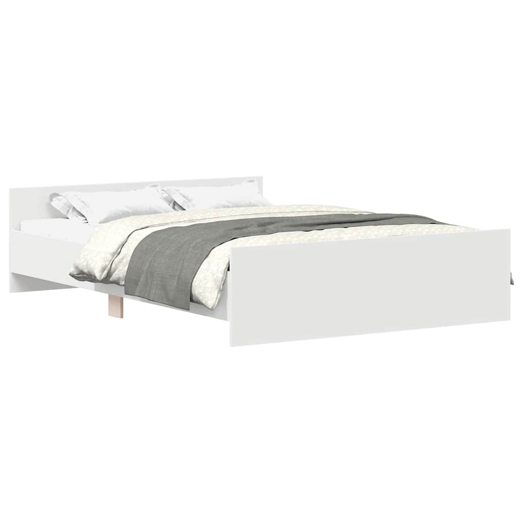 Giroletto con Testiera e Pediera Bianco 120x190 cm | homemem39