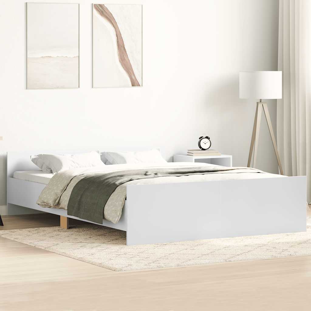 Giroletto con Testiera e Pediera Bianco 120x190 cm | homemem39