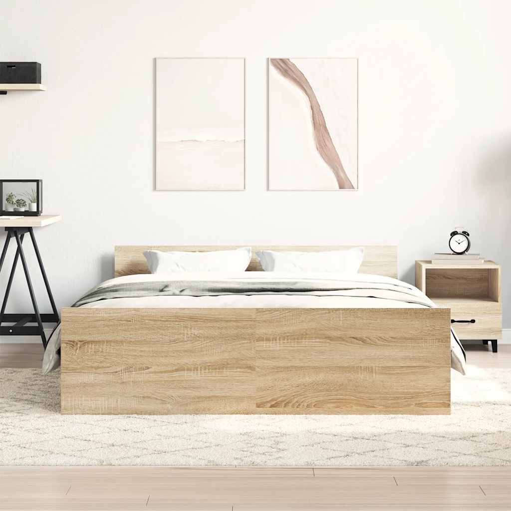 Giroletto con Testiera e Pediera Grigio Cemento 120x190 cm | homemem39