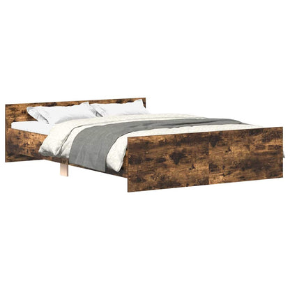 Giroletto con Testiera e Pediera Rovere Fumo 120x190 cm | homemem39