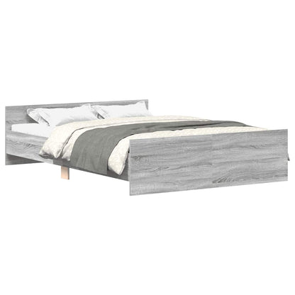 Giroletto con Testiera e Pediera Grigio Sonoma 120x190 cm | homemem39