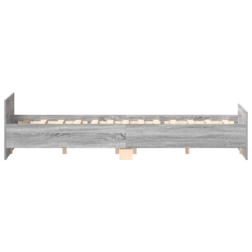 Giroletto con Testiera e Pediera Grigio Sonoma 120x190 cm | homemem39