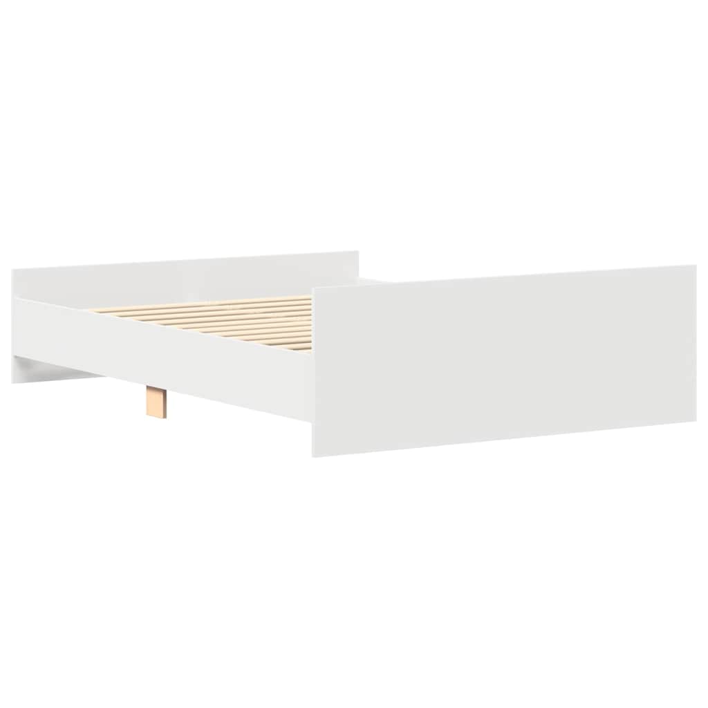 Giroletto con Testiera e Pediera Bianco 140x190 cm | homemem39