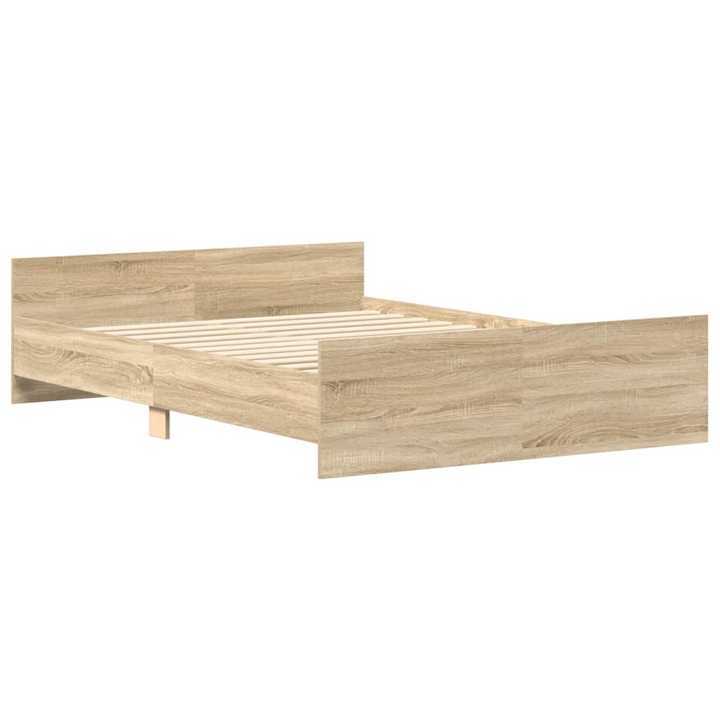 Giroletto con Testiera e Pediera Rovere Sonoma 140x190 cm | homemem39