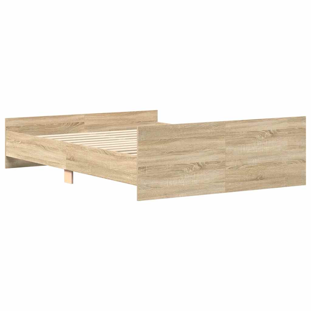 Giroletto con Testiera e Pediera Rovere Sonoma 140x190 cm | homemem39