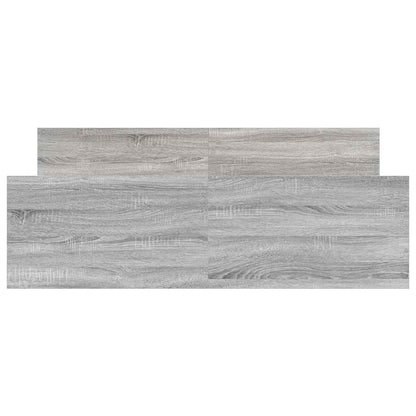 Giroletto con Testiera e Pediera Grigio Sonoma 140x190 cm | homemem39