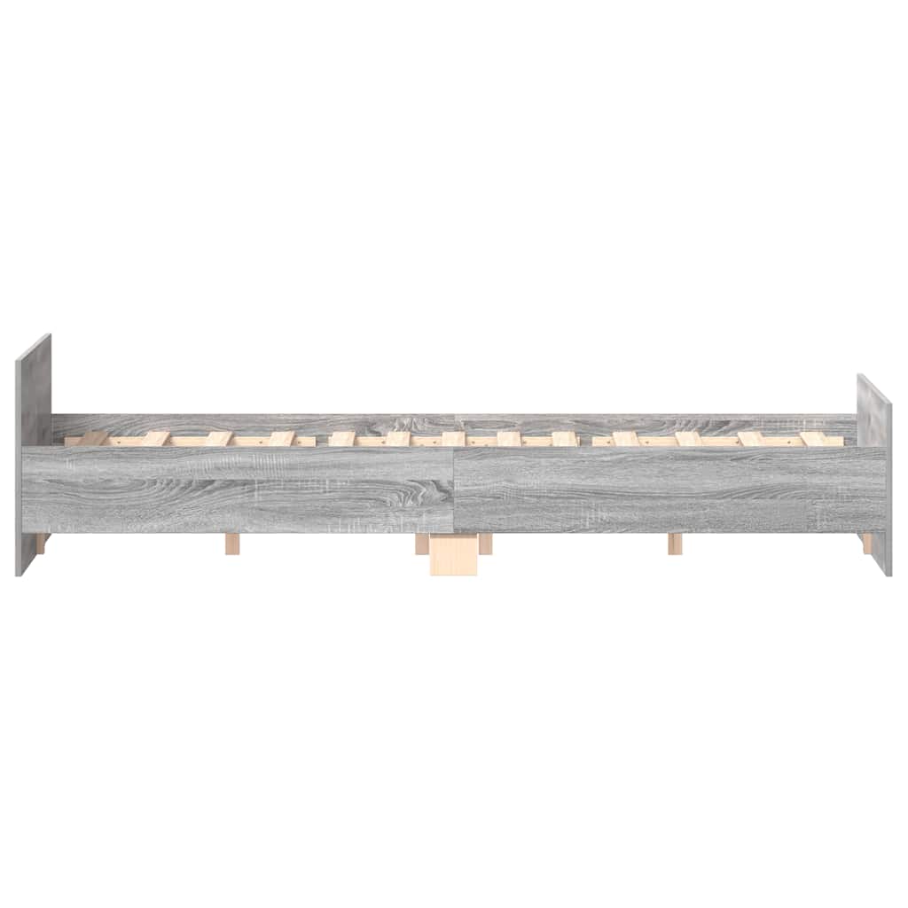 Giroletto con Testiera e Pediera Grigio Sonoma 140x190 cm | homemem39