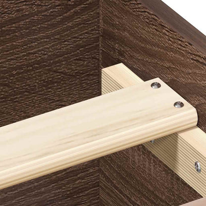 Giroletto con Testiera e Pediera Rovere Marrone 140x190 cm