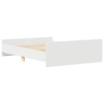 Giroletto con Testiera e Pediera Bianco 135x190 cm | homemem39