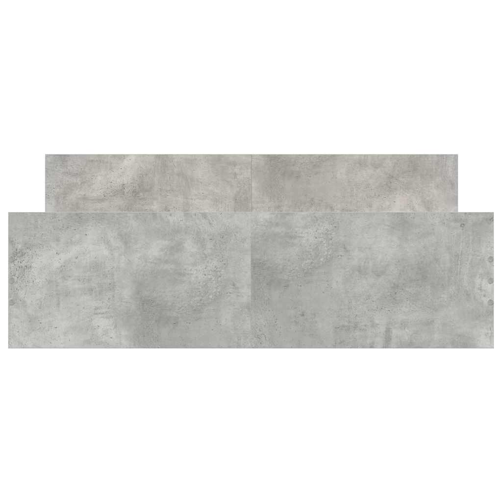 Giroletto con Testiera e Pediera Grigio Cemento 135x190 cm - homemem39