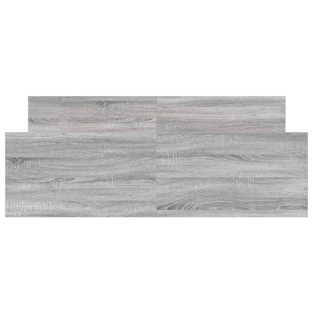 Giroletto con Testiera e Pediera Grigio Sonoma 135x190 cm | homemem39