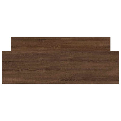 Giroletto con Testiera e Pediera Rovere Marrone 135x190 cm | homemem39