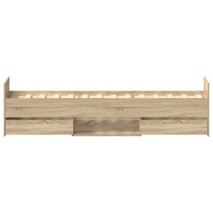 Giroletto con Testiera e Pediera Rovere Sonoma 100x200 cm | homemem39