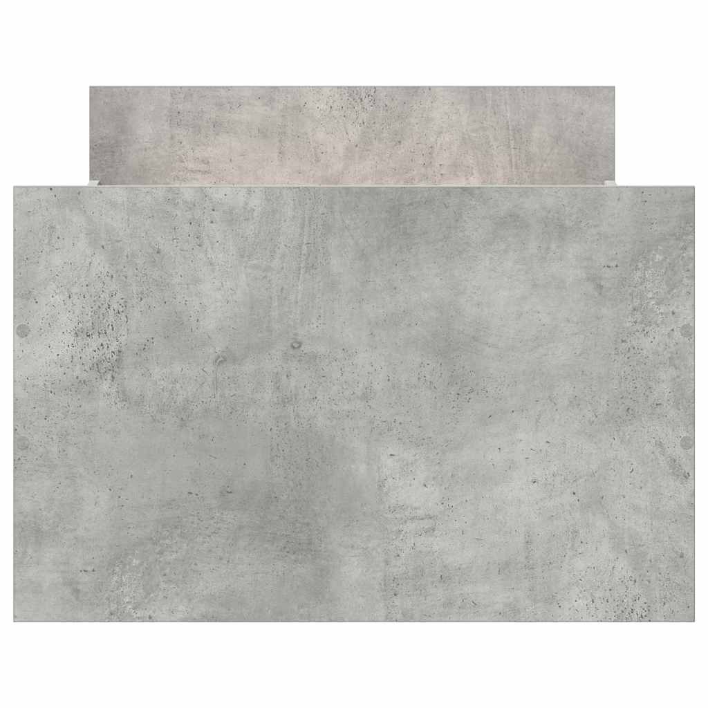 Giroletto con Testiera e Pediera Grigio Cemento 100x200 cm | homemem39