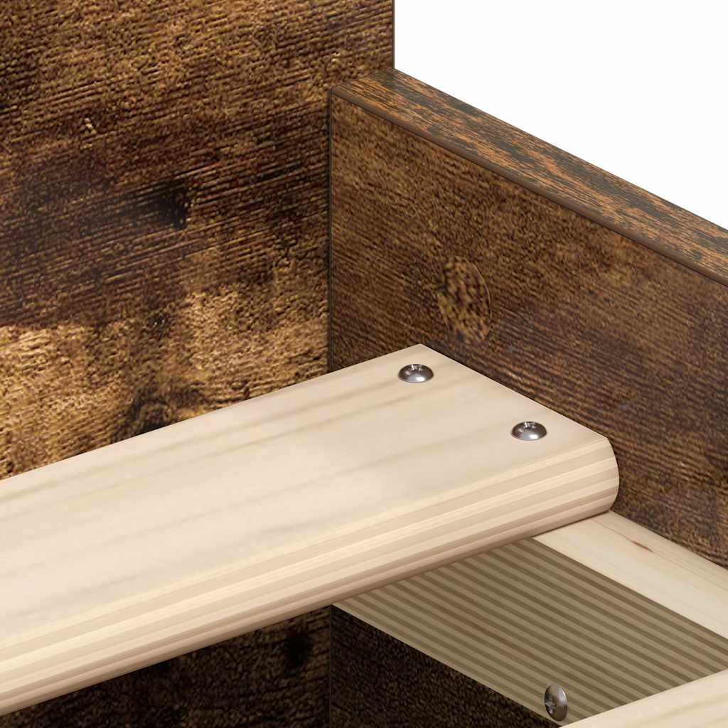 Giroletto con Testiera e Pediera Rovere Fumo 100x200 cm | homemem39