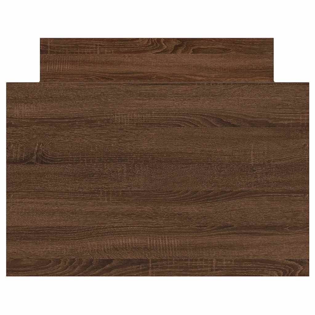 Giroletto con Testiera e Pediera Rovere Marrone 100x200 cm - homemem39