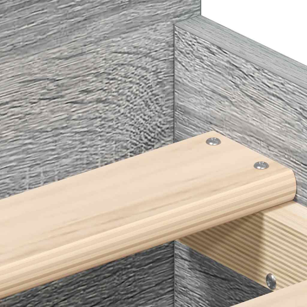 Giroletto con Testiera e Pediera Grigio Sonoma 90x200 cm | homemem39