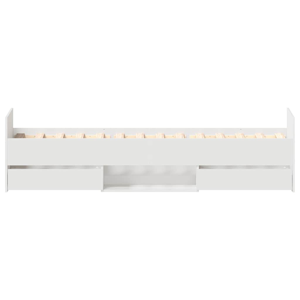 Giroletto con Testiera e Pediera Bianco 90x190 cm | homemem39