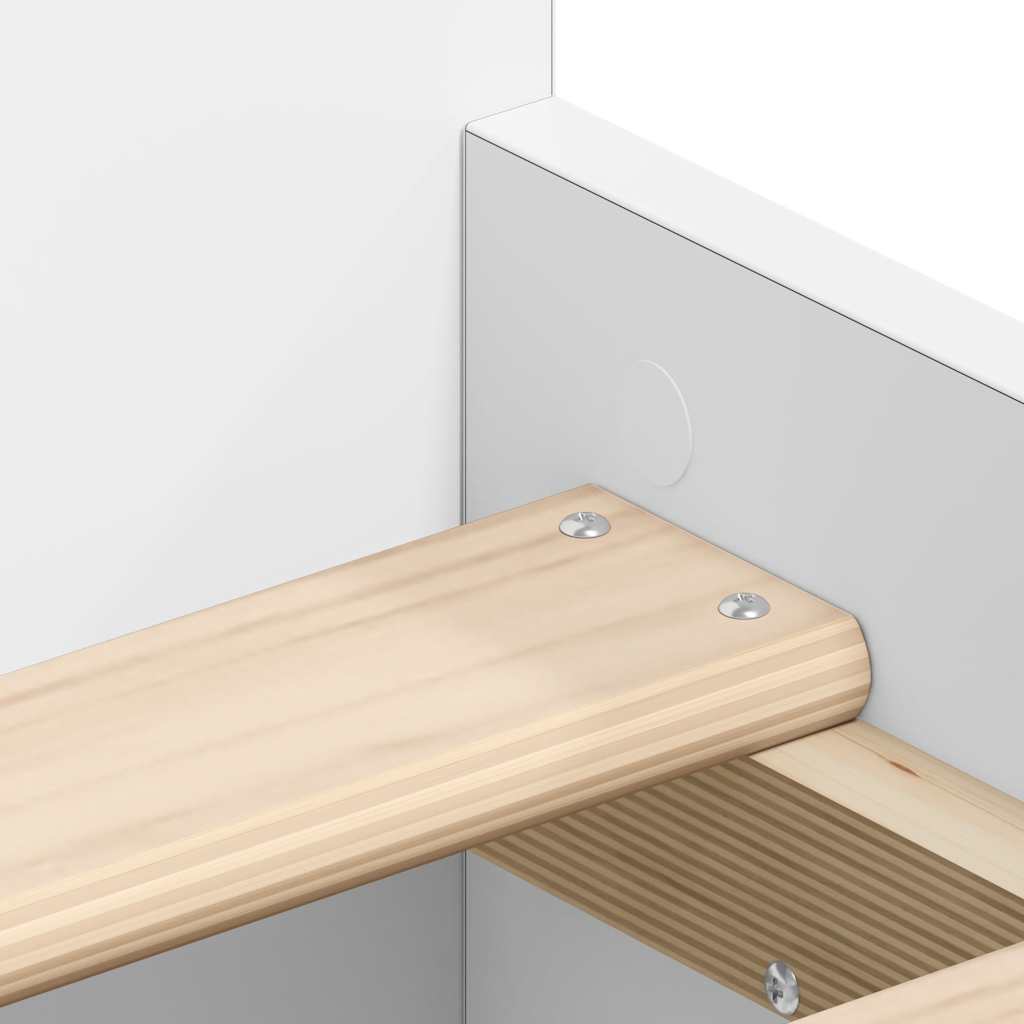 Giroletto con Testiera e Pediera Bianco 75x190 cm - homemem39