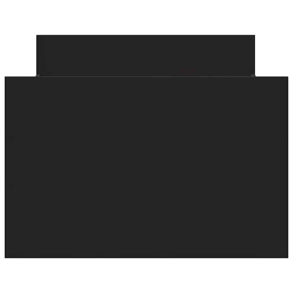 Giroletto con Testiera e Pediera Nero 75x190 cm