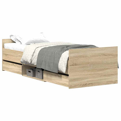Giroletto con Testiera e Pediera Rovere Sonoma 75x190 cm | homemem39
