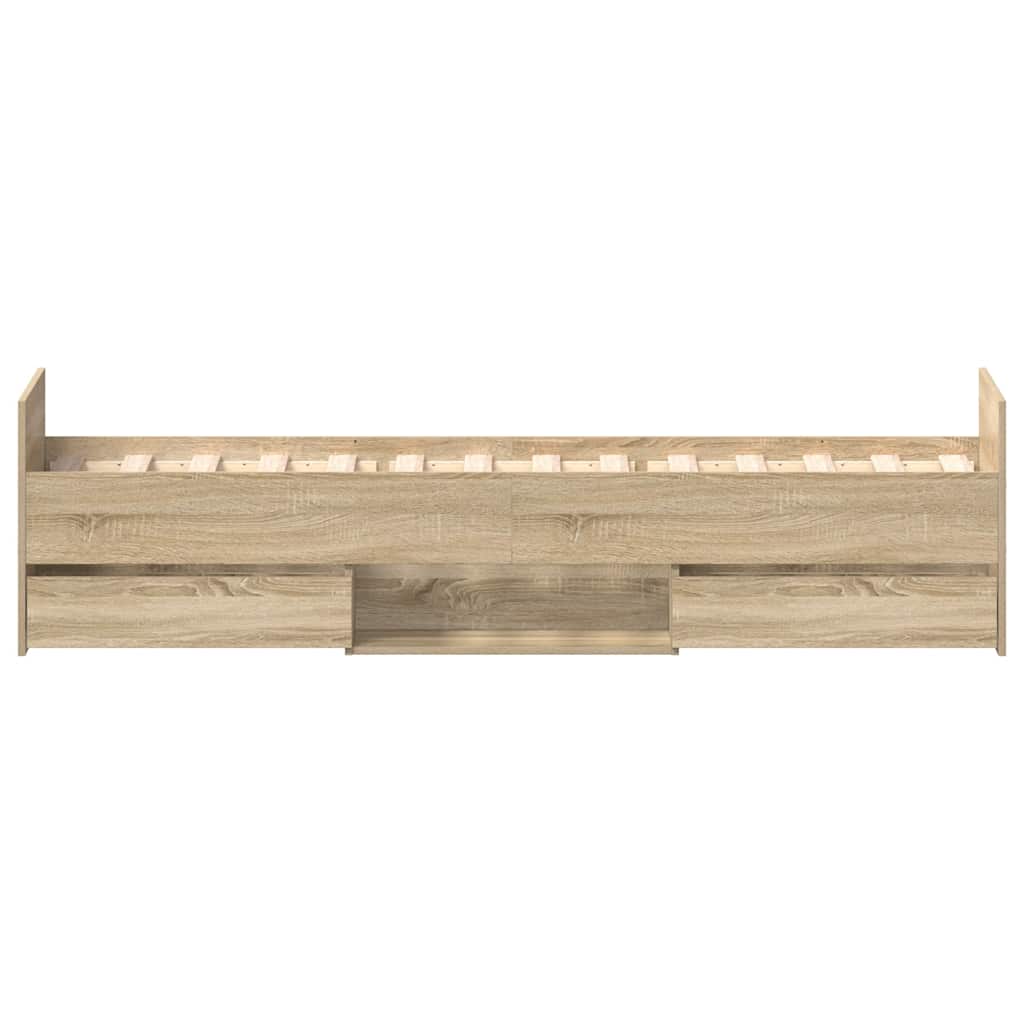 Giroletto con Testiera e Pediera Rovere Sonoma 75x190 cm | homemem39