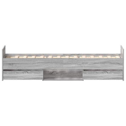 Giroletto con Testiera e Pediera Grigio Sonoma 75x190 cm | homemem39