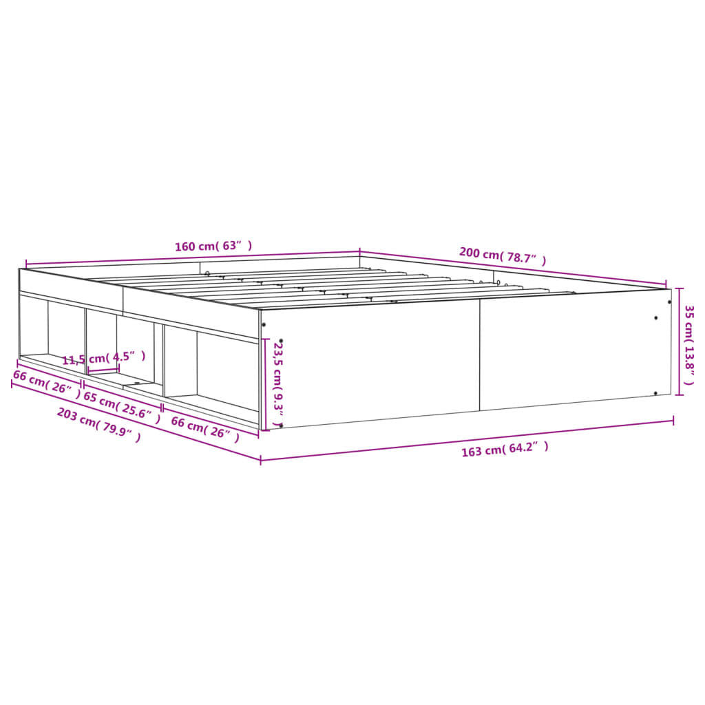 Giroletto Rovere Fumo 160x200 cm