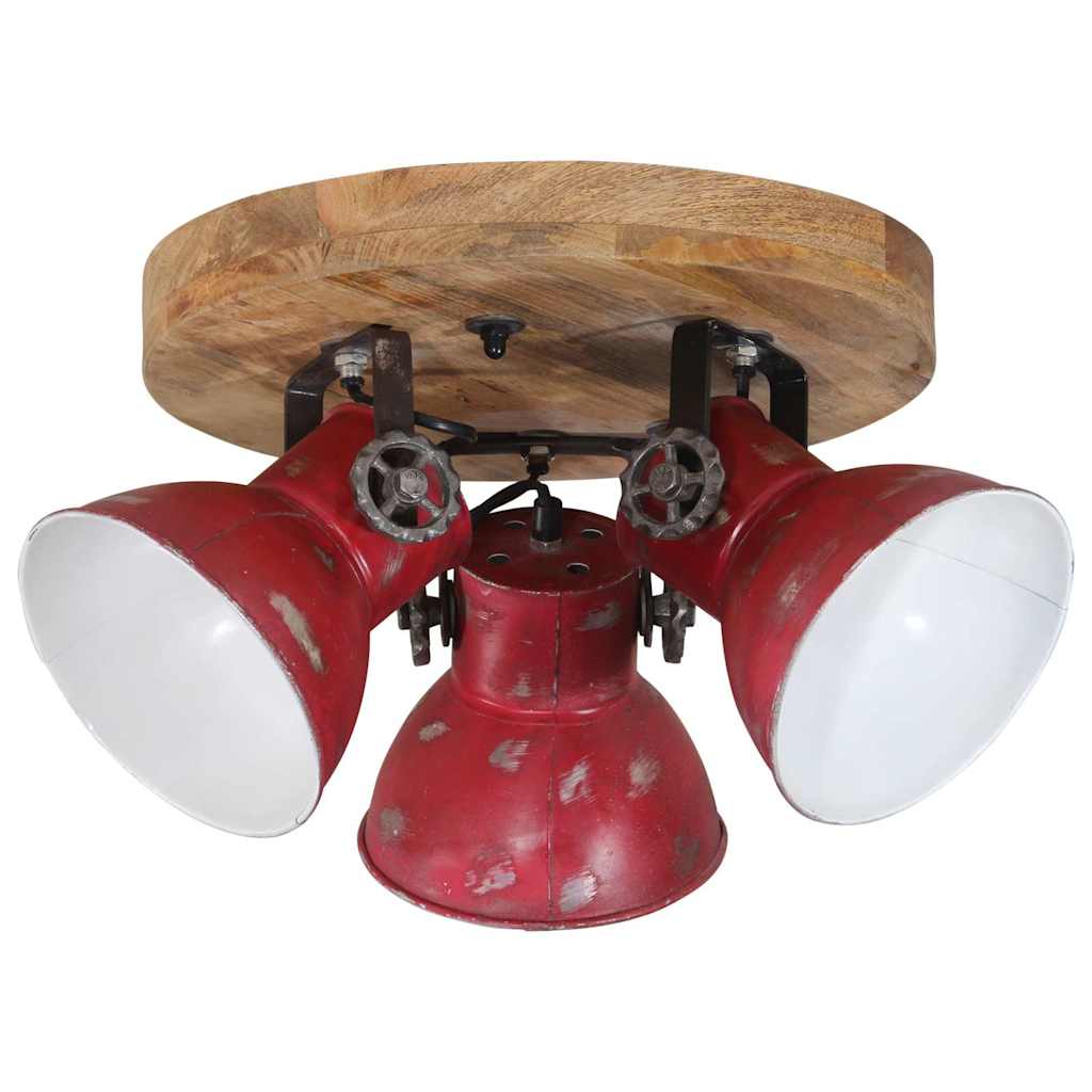 Lampada da Soffitto 25 W Rosso Anticato 35x35x25 cm E27 | homemem39