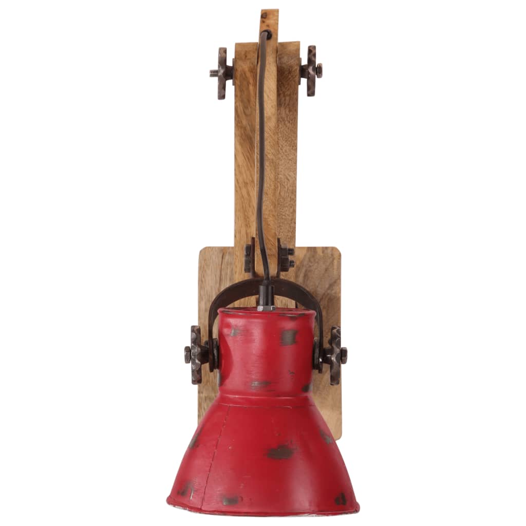 Lampada a Parete 25 W Rosso Anticato 96x15x20 cm E27