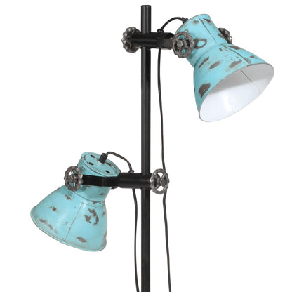 Lampada da Terra 25 W Blu Anticato 25x25x90/140 cm E27